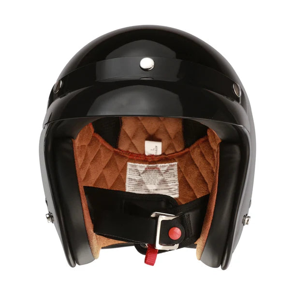 Prima Helmet (Black, 3/4 Open Face)