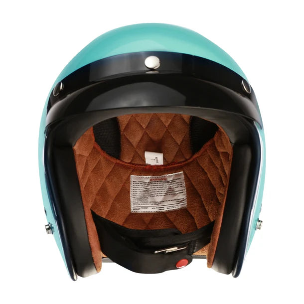 Prima Helmet (Turquoise, 3/4 Open Face)