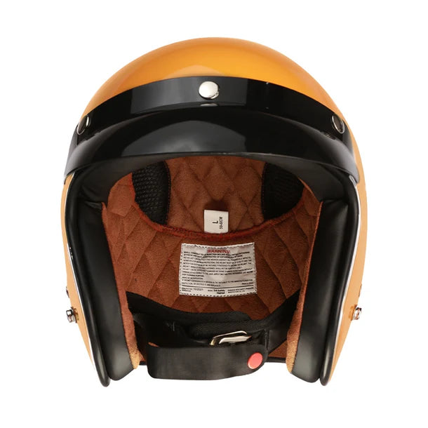 Prima Helmet (Tangerine, 3/4 Open Face)