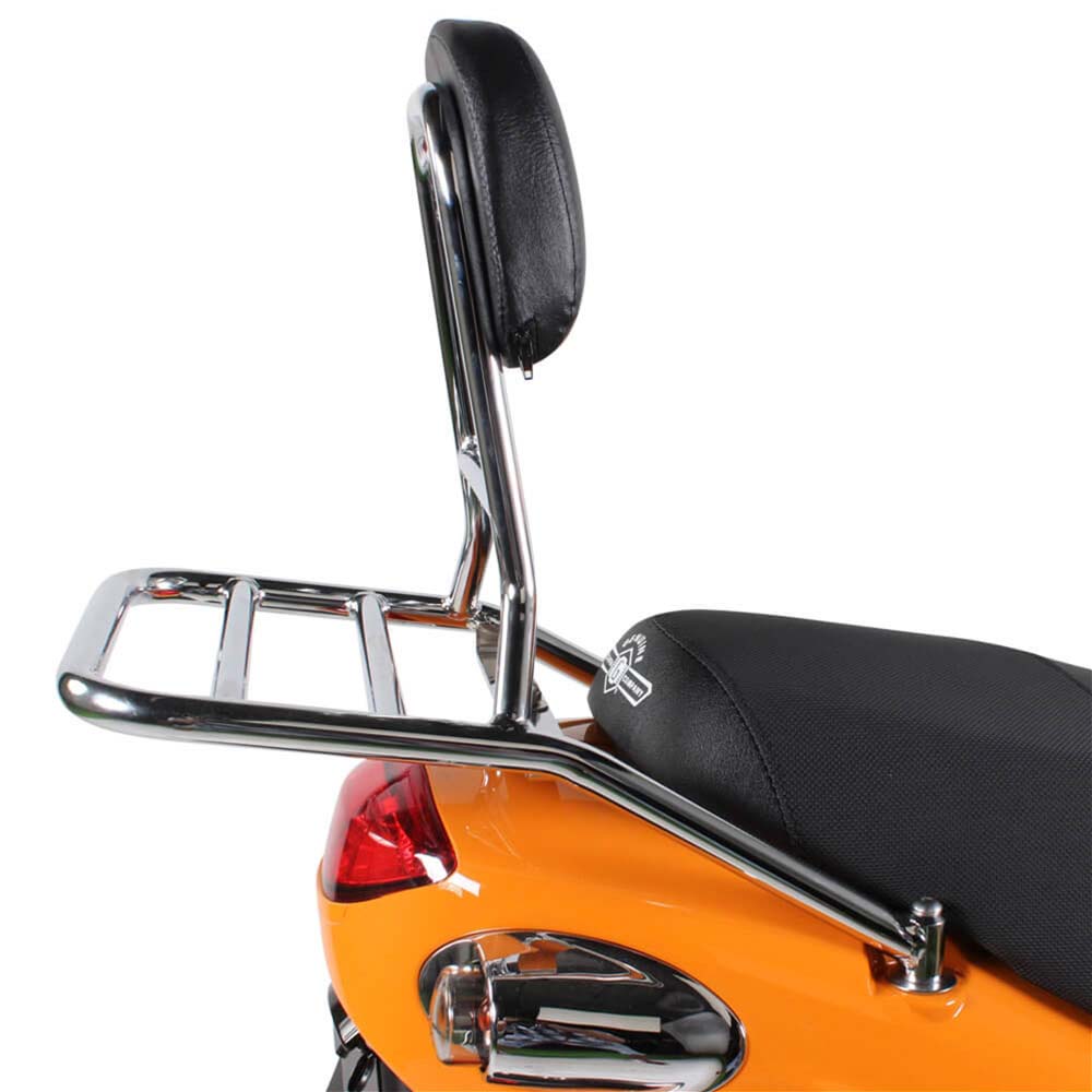 Prima Rear Rack (Backrest, Chrome)