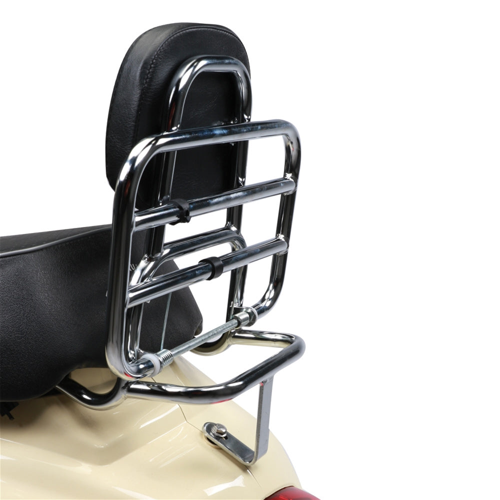 Prima Rear Rack with Backrest (Chrome)