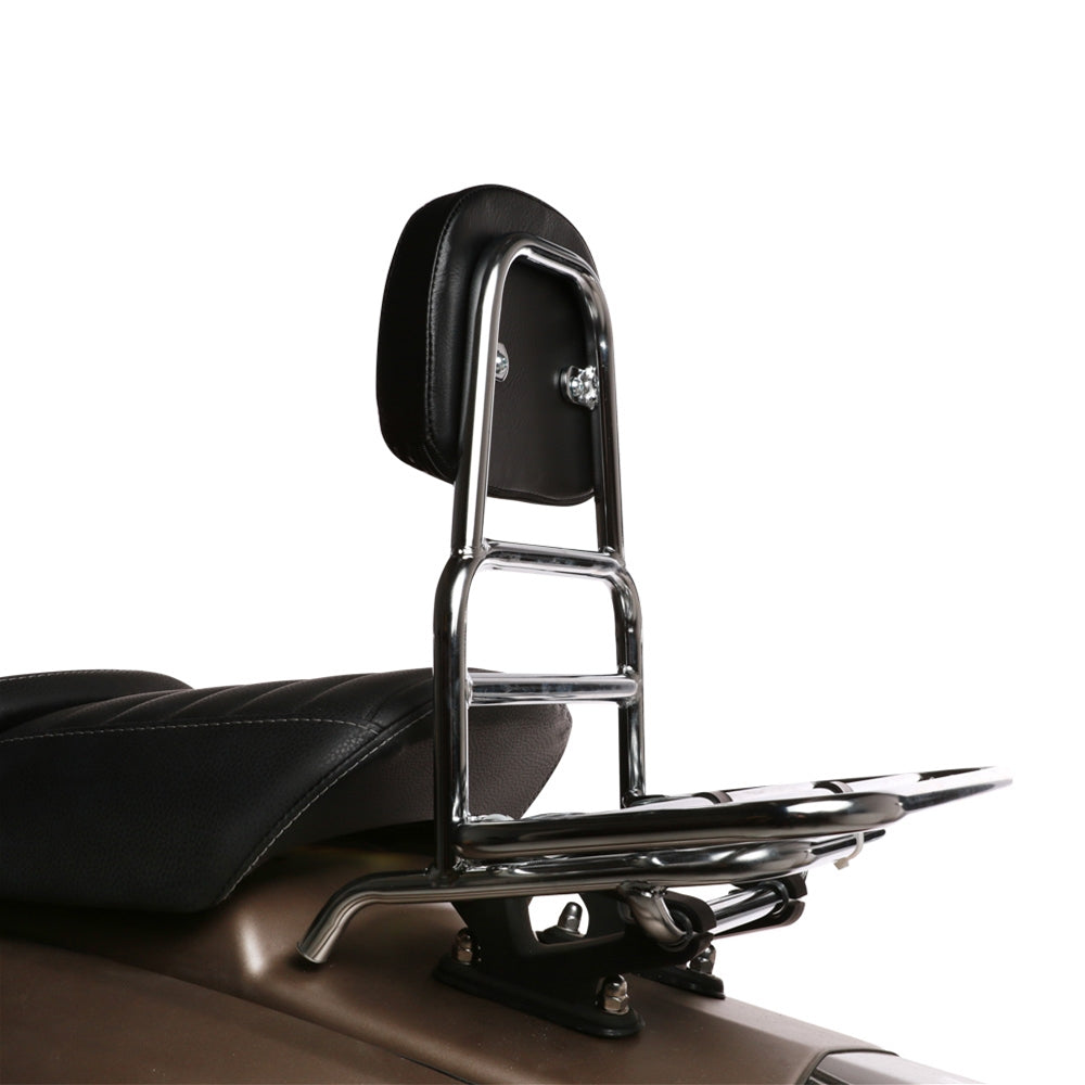 Prima Rear Rack with Backrest (Chrome)