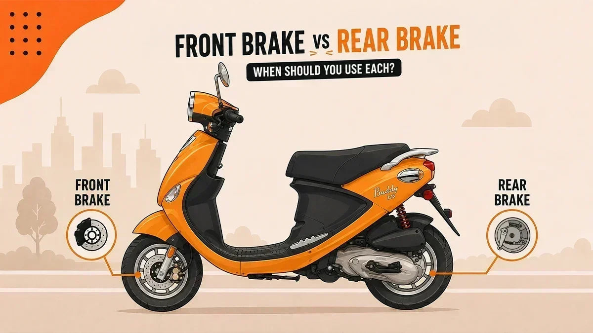 Front Brake vs. Rear Brake: When Should You Use Each?