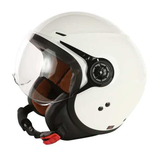 Prima Helmet (White, With Shield)