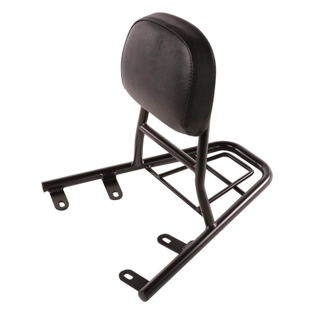 Prima Rear Rack with Backrest (Black)