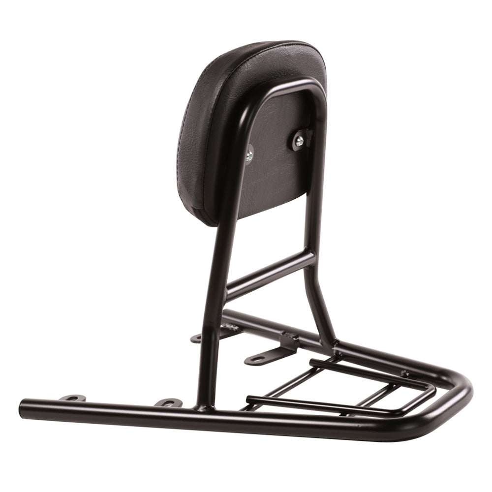 Prima Rear Rack with Backrest (Black)